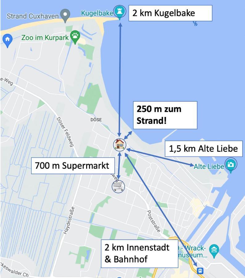 Haus Seefalke - 250 M Zum Meer Cuxhaven Zewnętrze zdjęcie
